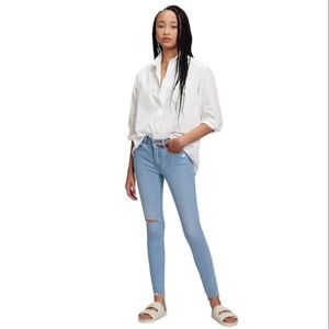 Gap Midrise Universal Jegging Womens 28 Distressed Jeans Leggings